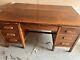 Traditional Vintage Office Or Library Tigers Oak Desk