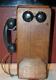 Vintage Antique Tiger Oak Kellogg Wall Mount Hand Crank Telephone 1900's Ss2