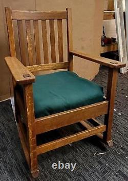 Very Nice Stickley Bros. Co. Tiger Oak Rocking Chair