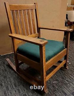Very Nice Stickley Bros. Co. Tiger Oak Rocking Chair
