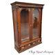 Victorian Heavily Carved Tiger Oak Two Door Bookcase 1880 Gilt Quartersawn