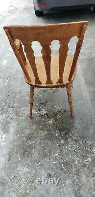 Vintage Antique Tiger Oak Chair with Arm Rests