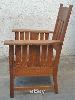 Vintage Arts & Crafts Mission Chair Tiger Oak ARMCHAIR LA Area