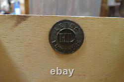 Vintage English Tiger Oak Dresser With Beveled Mirror And Radial Top Drawer