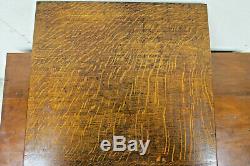 Vintage English Tiger Oak Wood 4 Drawer Tabletop Card File