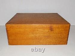 Vintage Globe Wernicke Tiger Oak 2 Drawer Card Catalog Cabinet Wooden Drawers