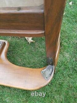 Vintage Tiger Oak Class Room Home School Arm Desk Chair