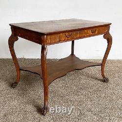 Vintage Tiger Oak Console Table/Desk