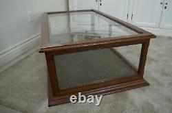 Vintage Tiger Oak Display Case Showcase Cabinet Will Deliver To Shipper! Amazing