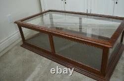 Vintage Tiger Oak Display Case Showcase Cabinet Will Deliver To Shipper! Amazing