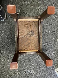 Vintage Tiger Oak Ottoman Footstool 16x12x12 Mission Craftsman Gothic