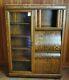 Vintage Tiger Oak Secretary Bookcase