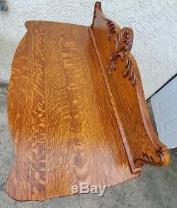 Vtg American Tiger Oak Chest / Dresser / Highboy LA Area REGLUED & REFINISHED